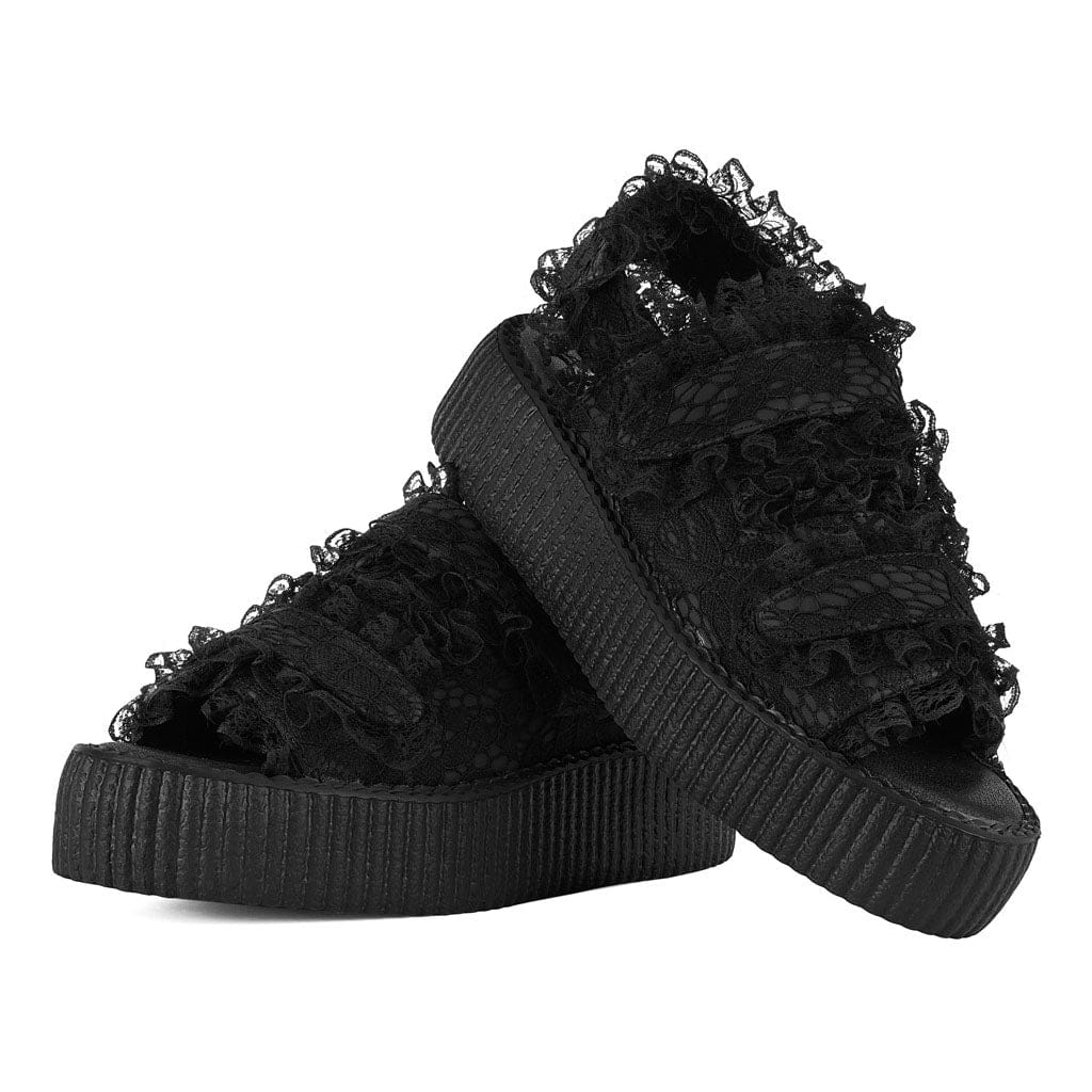 Viva High Sandal Black Gothic Lace - Image 3